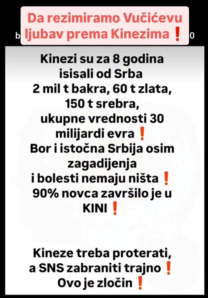 diesel_duka's tweet photo. Što se mene tiče, Kinezima ne bi' ništa tražio da vrate ... ali bih zato od naših, koji su im to dopustili, naplatio sve, čak i 15-20% više. https://t.co/0CDeJRhz0h