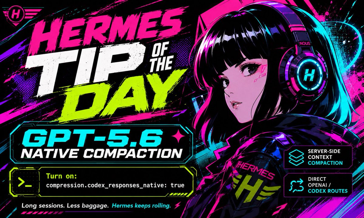 Hermes Agent新增OpenAI原生服务端上下文压缩功能