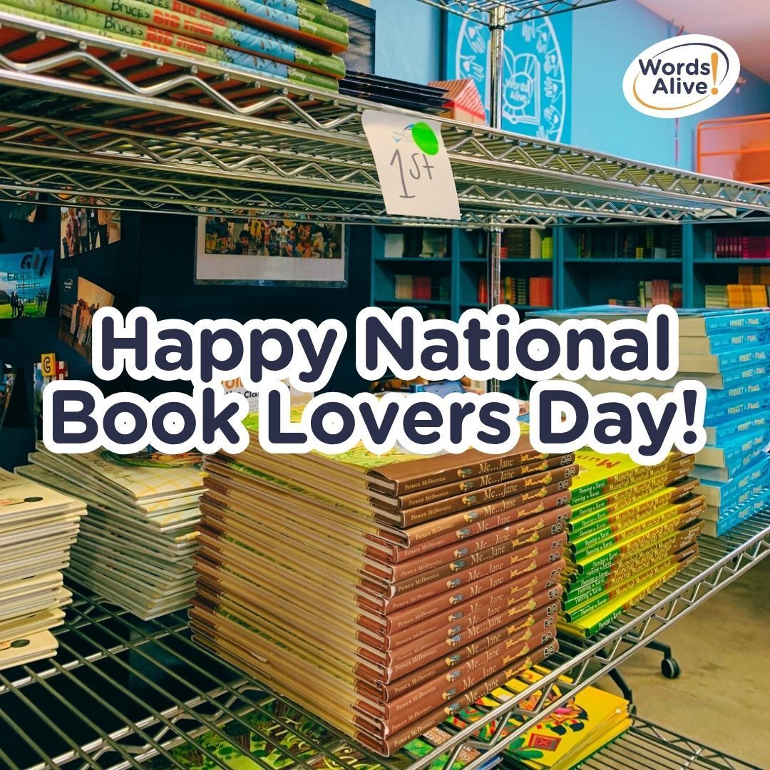 WordsAliveSD's tweet photo. 📚 Happy National Book Lovers Day! Today we celebrate the joy of reading at Words Alive, where books inspire imagination, learning, and connection. Pick up a great book, share a favorite story, and celebrate the power of literacy with us! ❤️📖 #NationalBookLoversDay #WordsAlive https://t.co/mWagL6cNzG