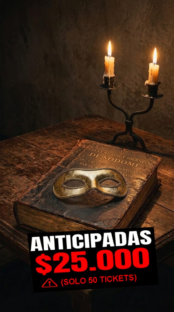 ManicomioFreak's tweet photo. Después de nueve años llevando el teatro inmersivo al límite, Manicomio Freakshow abre las puertas de SODOMA.

Domingo 13 de septiembre, 20 hs. Salón Pueyrredón (Av. Santa Fe 4560, Palermo).

ANTICIPADAS – $25.000 (SOlO 50 TICKETS).
► Alpogo
https://t.co/nhnC8qXnls https://t.co/rJ9WU6bN8X