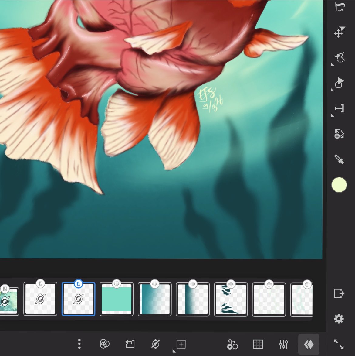 esajinggasptr's tweet photo. hi, im heart fish! #digitalart #art #goldfish #heart https://t.co/6cXJ4wqdB6