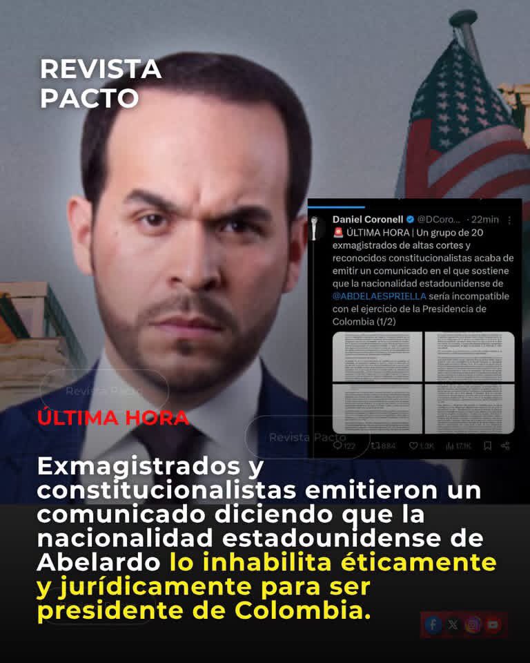 William89662926's tweet photo. #Abelardorenuncieporsergringo
#OJO la bestia criolla de ultraderecha Abelardo de la mafia tiene una tutela en el tribunal superior de Bogota,y no puede ejercer cómo presidente 😀👍
@DefensoriaCol si no la cumple ,la hacemos cumplir 😀👍🇨🇴 https://t.co/sRb87XntsF