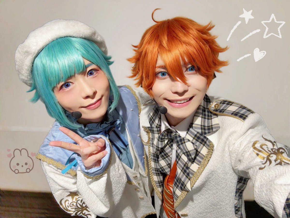 kumakaito612's tweet photo. あんステ10th LIVE
YOKOHAMA千秋楽公演、ご来場いただいた皆さまありがとうございます♪
配信を観てくれたうさぎさんたちの声も届いてたよ🐰

スバルお兄ちゃんとぴあアリーナの舞台にまた一緒に立ててとても幸せでした🧡💜

みんなが居てくれたからもう一度、この会場で夢のような時間を共有することができました。
本当にありがとう♡

大好きなお兄ちゃんたちと最後の地、
神戸へ！

最後まで最高の景色を一緒に見ようね✨

#あんステ　#あんスタ
#明星スバル　#紫之創