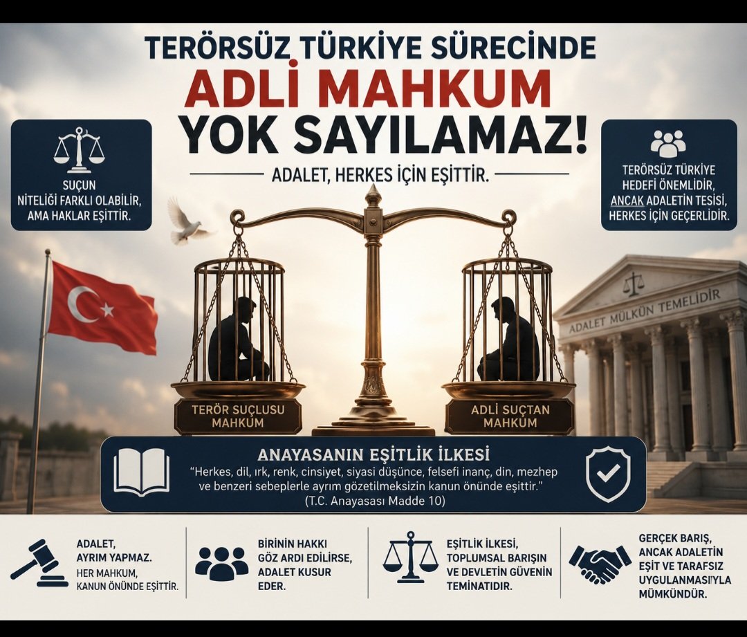 Nesli1069_'s tweet photo. Devlet terör örgütü için yeni bir yol açabiliyorsa‼️

Adli mahkumun sorununu çözmek için neden hiçbir yol göremiyoruz⁉️

Adli mahkum bu ülkenin vatandaşı değil mi⁉️

Ailesi insan değil mi⁉️

Eşitlik sadece Anayasa'da yazan bir kelime mi⁉️

Eşitlikilkesi EşitAfOlmalı
@RTErdogan https://t.co/h8TnciCEgi