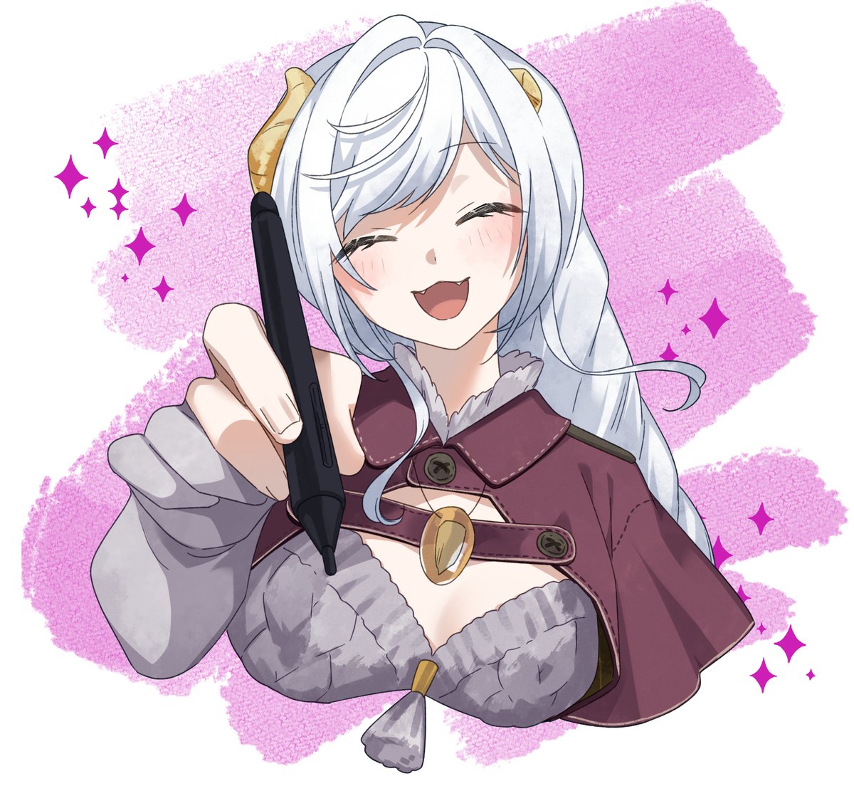 fuyu_no_goji's tweet photo. 配信ありがとうございました～！！！一万十二千年ぶりの趣味絵でございました　なんと、この絵のグッズが出ます（なんで？）
https://t.co/CgTZcAu90q
みんなもPC画面からとびだすよじさんを飾ろう！ https://t.co/CEw1bGdvtx