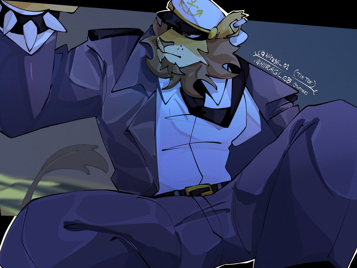 HIIRAGI_018's tweet photo. lion at sea (not sea lion lol)

[oc belongs to: @mampfuart !!]

😼 https://t.co/YsnVNuLza7
