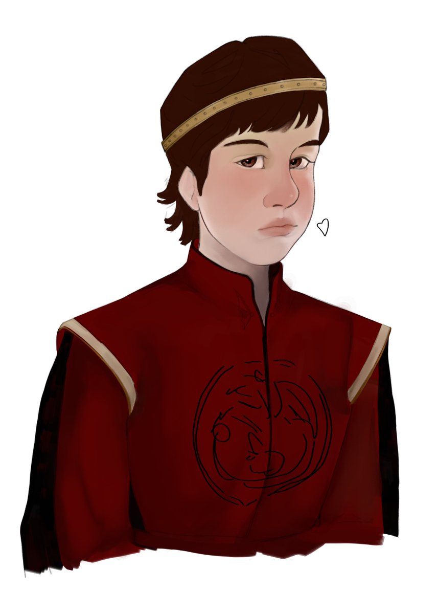 Peerlescumber's tweet photo. Shezade Joffrey Velaryon, he was named the Prince of Dragonstone after the death of Jacaerys at the Battle of the Gullet.

#Hotd #joffreyvelaryon #fanart https://t.co/Wj7EL3l3G5