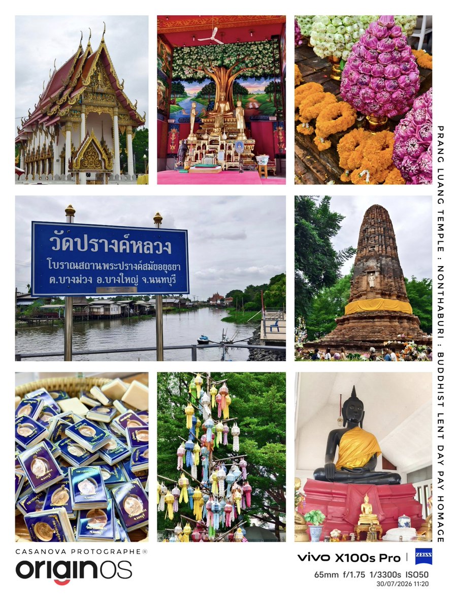 casanova_ping91's tweet photo. Prang Luang Temple : Nonthaburi..
Buddhist Lent Day Pay Homage..
Vivo X100S Pro : All Zeiss Mode..
App : Pics Art &amp; Lightroom..
#KohKret #Nonthaburi
#PrangLuangTemple
#CasanovaWeekend2026 https://t.co/yUNcJKZolA