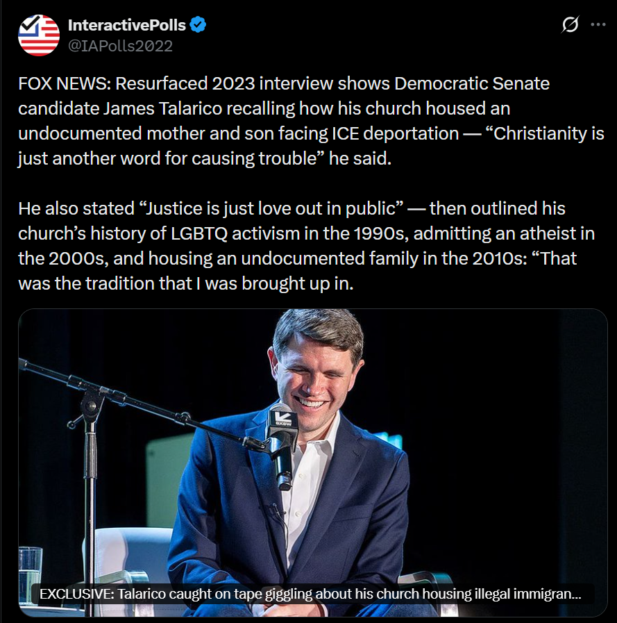 RedEaglePatriot's tweet photo. There is a lot to unpack here--but my goodness, anyone who thinks this guy is winning in Texas of all places needs a reality check.

He should be thrown in prison for housing criminals. This is objectively far worse than anything Paxton has ever done. https://t.co/fGJs4xkPmI