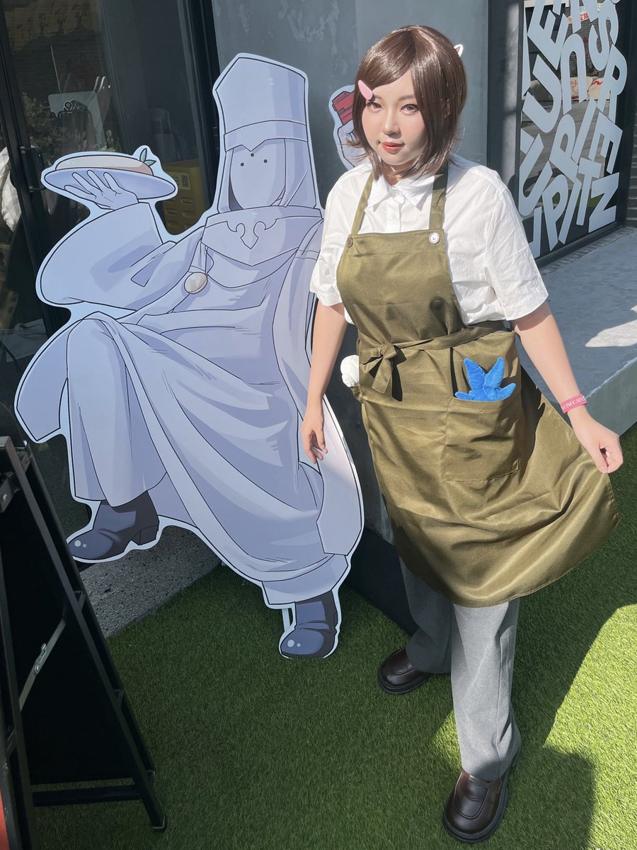 yellowiiou's tweet photo. #maidoncafe 
#MARIKINonline4
#後輩ちゃん
感謝當天幫我拍照的冰虎🩵💚🩷 https://t.co/7MF5ocbgej