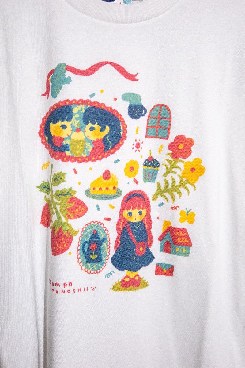 nahabw8k's tweet photo. とにかく可愛いもねをさんのTシャツ❣️見た瞬間Tシャツ展にお願いしたいと思い今回お誘いしました！サイズもSMLあります！腕の所にもワンポイント入っていてそれも可愛いんですよ！！ https://t.co/TYkP5UaiS9