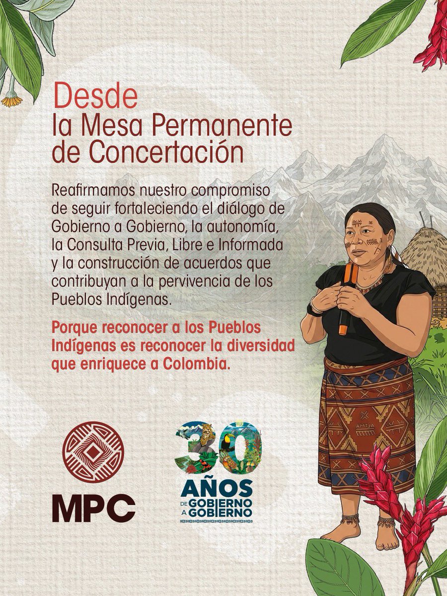 MPCindigena's tweet photo. 🌎🪶 Este 9 de agosto conmemoramos el Día Internacional de los Pueblos Indígenas, una fecha para reconocer nuestros derechos, nuestra diversidad y los aportes que hacemos a la protección de los territorios, la biodiversidad y la vida. ✊🏽🛖 https://t.co/OzAklDmlbV