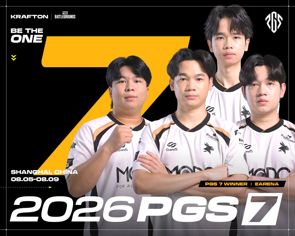 PUBGEsports's tweet photo. Congratulations to the PGS 7 Champions, eArena! 🏆🎉 👑

They definitely deserve this trophy! Every team brought their best throughout the week, and even going into the final match, several teams were still in contention!

But in the end, no one could match eArena’s consistency! 👏

@eArenaEsportsTH 
#PUBGEsports #PGS #PGS7