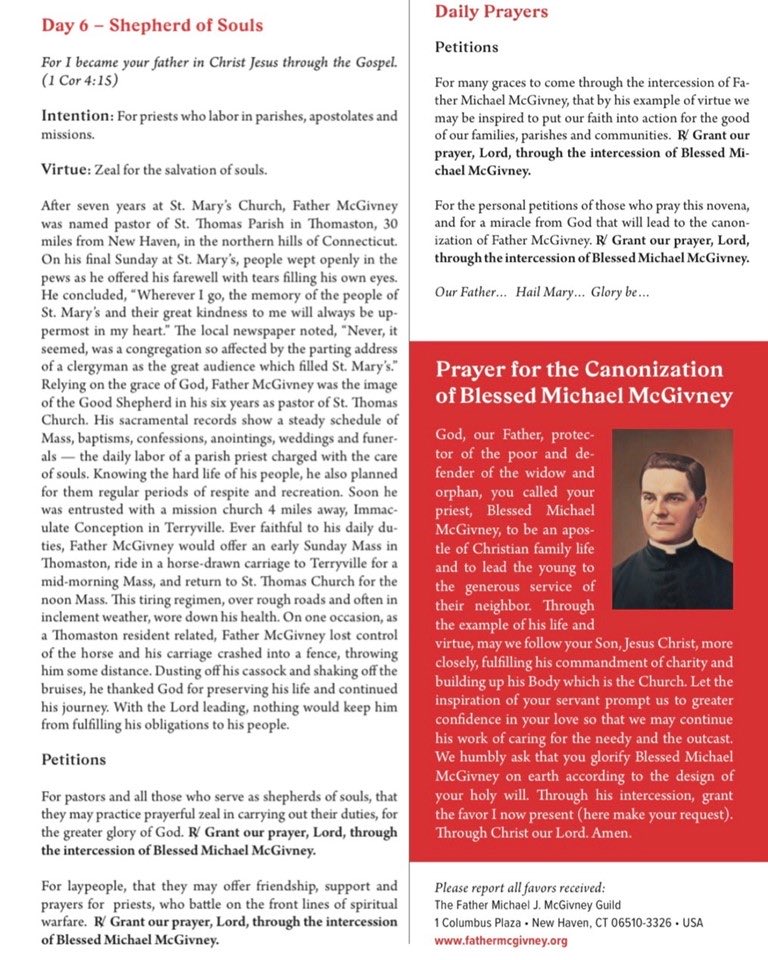 IbacachePE's tweet photo. DAY 6 – Shepherd of Souls
 
For I became your father in Christ Jesus through the Gospel (1 Cor 4:15).
 
INTENTION: For priests who labor in parishes, apostolates and missions.
 
VIRTUE: Zeal for the salvation of souls. https://t.co/LxM74tBuCK