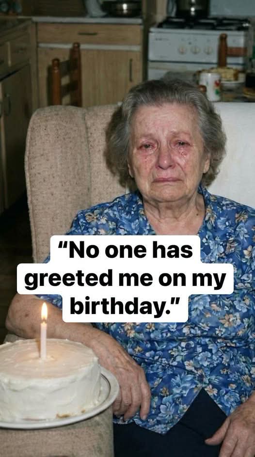 NatalyaOba's tweet photo. Growing old can become painfully lonely for many people.  Sometimes birthdays arrive quietly, without phone calls, messages, hugs, or visitors. Behind every elderly face there is a lifetime of sacrifices, memories, struggles, and love given to others. Many seniors once cared for children, families, and homes, but now spend special dates feeling invisible to the world. A simple “happy birthday” may seem small, but for someone who feels forgotten, it can mean everything. Kindness costs nothing, yet it can heal a heart carrying years of silence and loneliness.  Ẩn bớt Ẩn bớt