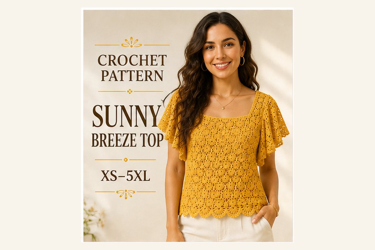 KBDigitalCraft's tweet photo. New crochet pattern: Sunny Breeze Crochet Top

🌼 Floral lace
🦋 Flutter sleeves
〰️ Scalloped hem
📏 XS–5XL
🧶 DK yarn
📄 Digital pattern
A light, feminine summer top made for your handmade wardrobe.

https://t.co/hrJYJ2wd9d

#Crochet #CrochetPattern #CrochetTop https://t.co/pWZyXzEUXA