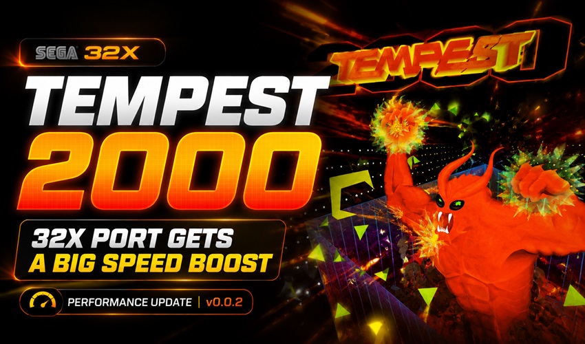AmigamagazineGA's tweet photo. Tempest 2000 on Sega 32X just got faster. The v0.0.2 update improves rendering, puts both SH-2 CPUs to work and targets smoother 60fps action. A fascinating 32X port is taking shape. #Tempest2000 #Sega32X #RetroGaming https://t.co/rSjap07fvS https://t.co/gw5EzOUTJS