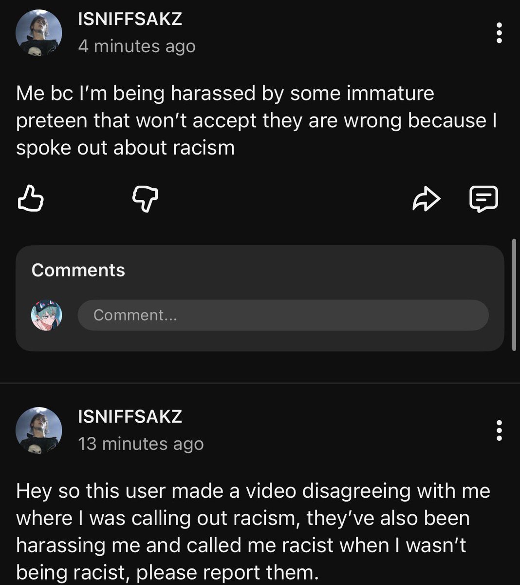 SterlingINDEX's tweet photo. (Warning I may still be shadowbanned unfortunately)
Bro I’m literally over the age of 13
Also you’re racist for saying that you don’t want “Hispanic belle”
I think bro forgot you can be racist to your own nationality
Like yeah as a Hispanic you can be racist to Hispanics https://t.co/Ig4iBgxyno