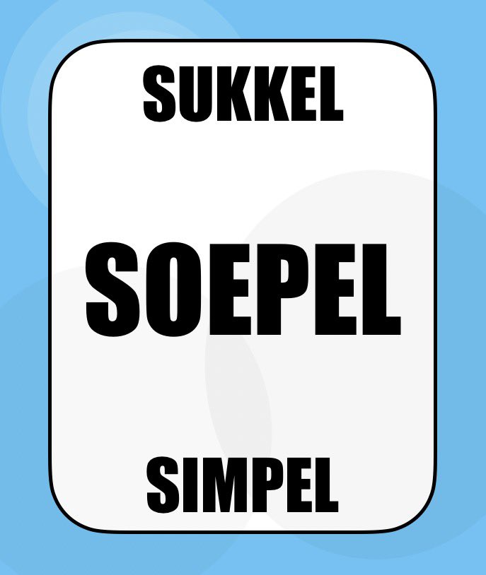 RudyvanEtten's tweet photo. #sukkel = #soepel = #simpel https://t.co/X9Eid1TT7R