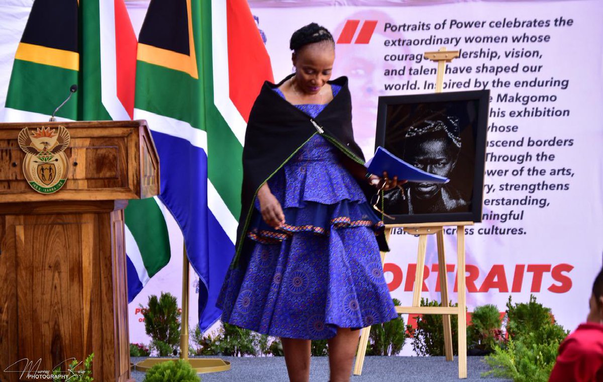 AuHCSouthAfrica's tweet photo. Australia joins all South Africans today to commemorate Women’s Day. At the opening of the @CharlotteMaxeke “Portraits of Power” exhibition, I unveiled a portrait of Aboriginal leader and change-maker, Mum Shirl. 🇦🇺 and 🇿🇦 share a commitment to women’s empowerment and equality. https://t.co/S1Kt4mWM8U