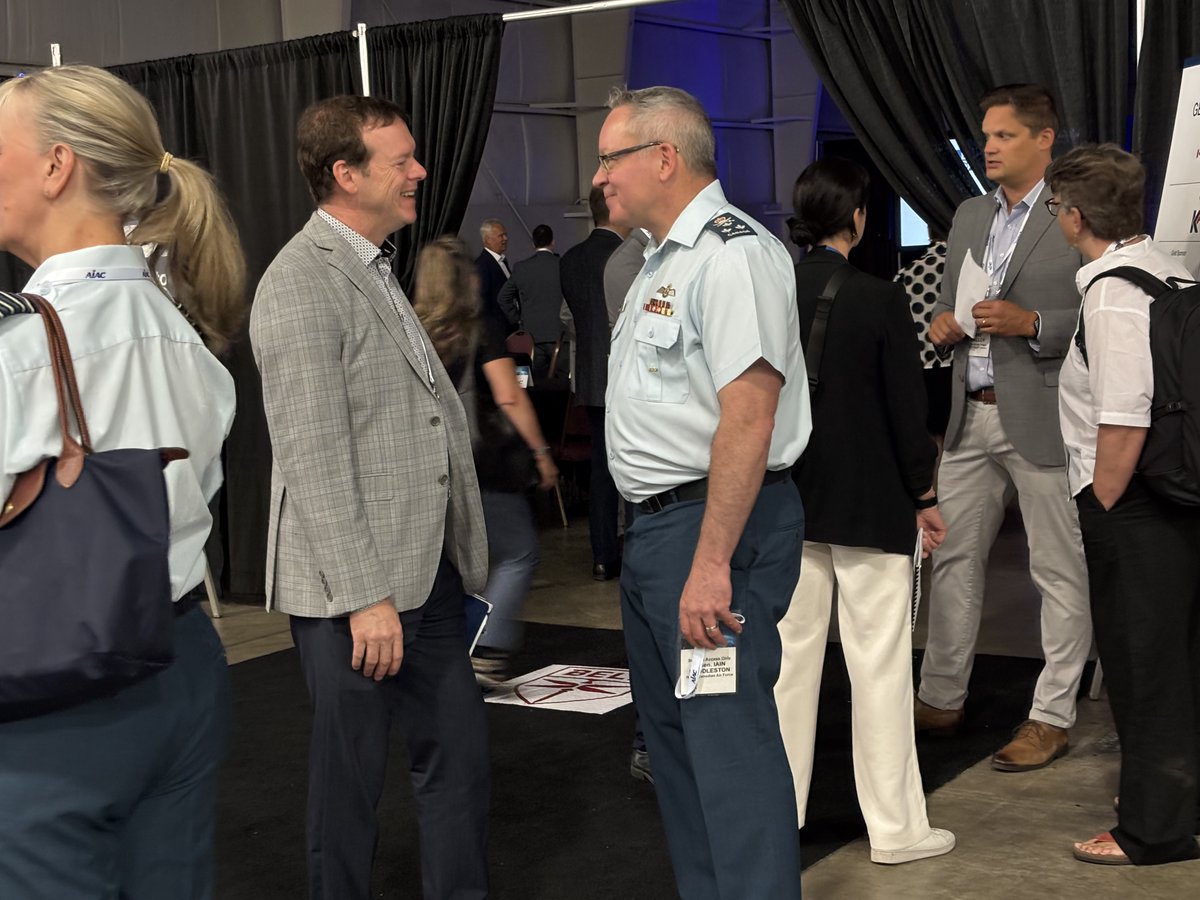 NORADCommand's tweet photo. On Friday, RCAF LGen Huddleston, Deputy Commander, NORAD, joined Lieutenant-General Jamie Speiser-Blanchet, Commander @RCAF_ARC at #ADSE2026 to
discuss the future of aerospace and continental defence.

"The strength of NORAD has always been rooted in partnership. Collaboration and innovation are essential to defending North America in an increasingly complex security environment."

Thank you to everyone who helped make the event a success.

#NORAD #Aerospace #Defence #WeHaveTheWatch