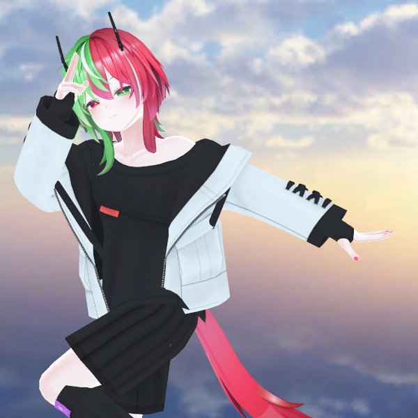 RizumuVT's tweet photo. Converted my VRChat avatar to VRM Today! So will be using it in my streams and the content as well. Here are some cute poses :3 https://t.co/mAI5Y4NqcU