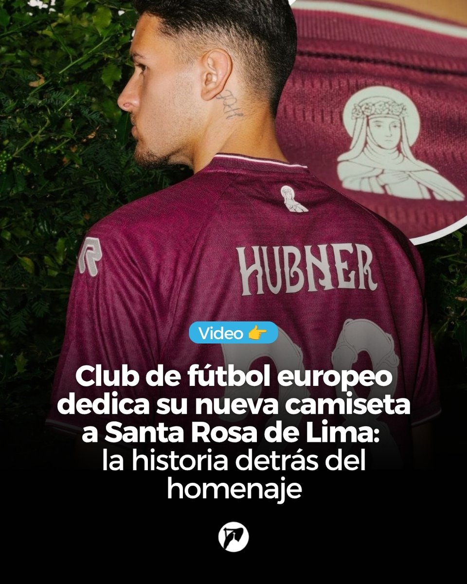 Chuqaro's tweet photo. Un homenaje poco común a la primera santa de América.
¿Por qué un club de fútbol de Países Bajos dedica su nueva camiseta a una santa peruana? La respuesta se encuentra en el siglo XVII,cuando los habitantes de Sittard encomendaron su ciudad a la intercesión de https://t.co/rAeYrK75VE
