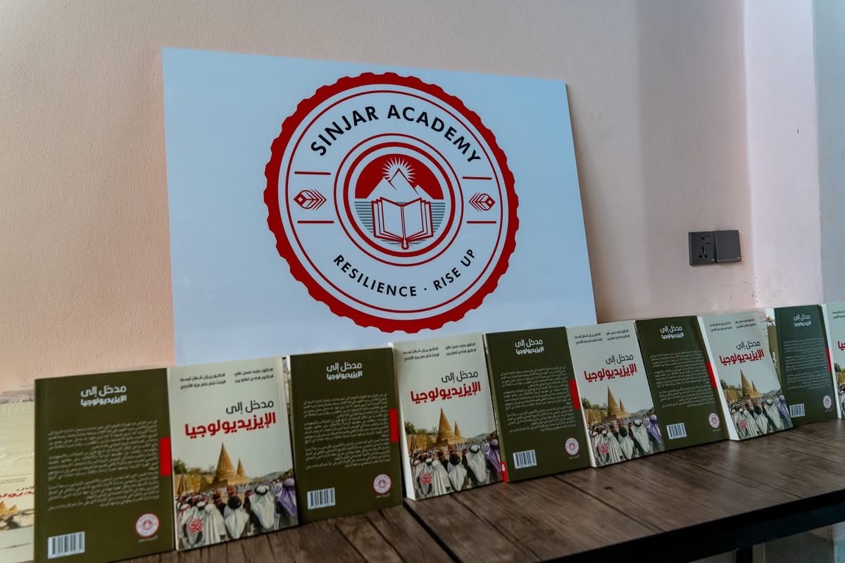 murad_ismael's tweet photo. Delighted to have attended the signing — and to have been part of producing — a new academic book, "Introduction to Ezidiology (Yazidiology)": a book we hope will help readers understand what the Yazidi religion, history, and culture truly are, without having to rely on third-party accounts that for too long have been a source of persecution and misunderstanding of our people. The book is written by four leading Yazidi authors, reviewed by three leading Yazidi experts, and is produced by @SinjarAcademy. I like to also thank @USAID, @CombatLooting & Professor Alda Benjamin for their support. The book is currently in Arabic and will be translated to other languages.