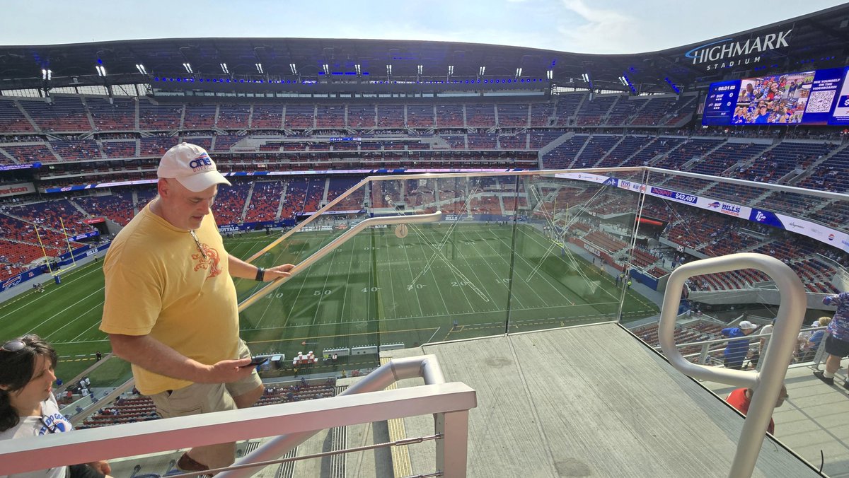 weather_buffalo's tweet photo. Whoever designed the new Bills stadium should wasn't very keen to detail. Imagine paying tens of thousands on PSLs and season tickets and walk into a view like this... https://t.co/mGhzbCaMVs