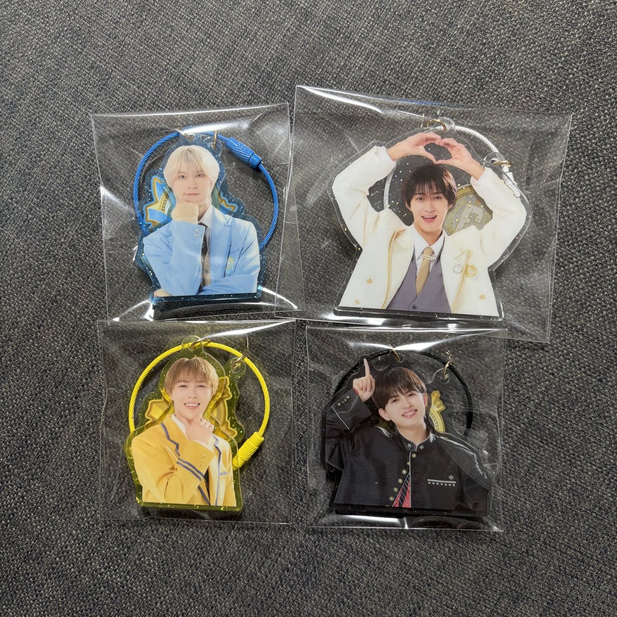 J_eun11's tweet photo. EBiDAN THE LIVE 2026 15th Anniversary エビライ アクリルキーホルダー グッズ交換

求▶︎同種  桜木雅哉  HAYATO

譲▶︎曽野舜太  NAOYA 千田波空斗 KEVIN

 #エビライ交換 https://t.co/UV5XvfjhKK