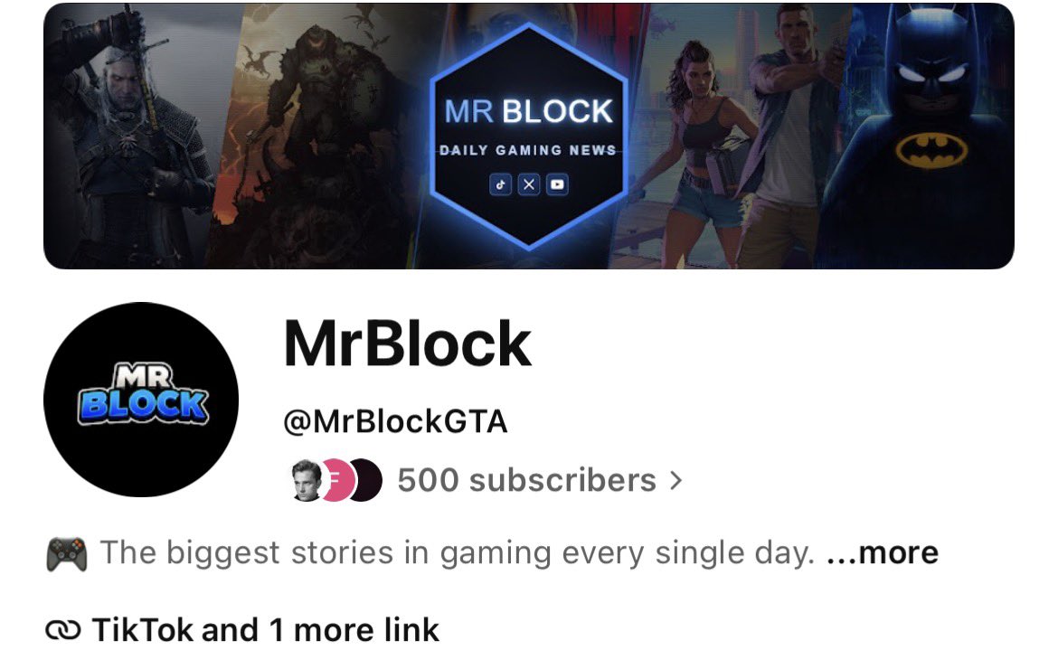 Mrblockreal's tweet photo. 500 Subs on YT 👀🎉 https://t.co/DimK3fynm4