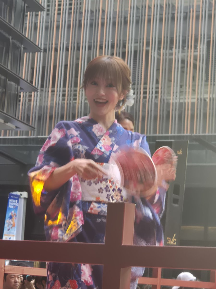 YoorimSoftie's tweet photo. Yamamoto Sayaka in Malaysia Day 3~

In a different yukata today too!

画質は悪いけど、彩ちゃんが可愛いから許して！www

後でもっと画質の良いものを共有するので😅

#山本彩 https://t.co/meXgIcLHn4