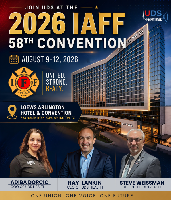 UDSHealth's tweet photo. 📍 We're live at #IAFF2026!

Visit the UDS team in Arlington and meet Ray Lankin, Adiba Corcic &amp; Steve Weissman.

🎤 Ray will be presenting tomorrow, Aug. 10—we hope to see you there!

#IAFF #FireService #UDSHealth https://t.co/BObbfIzXlD