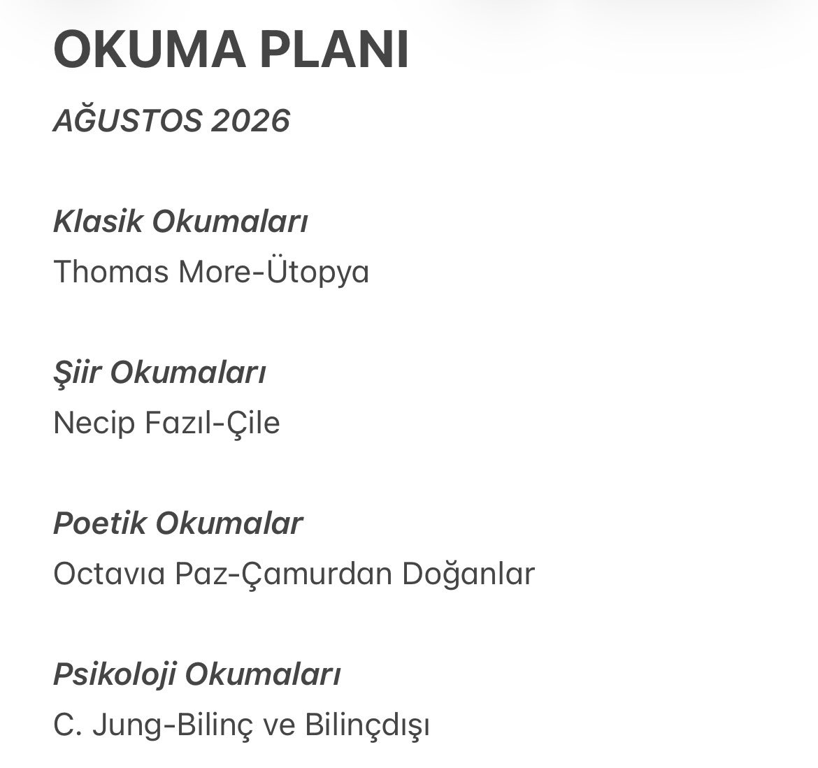 mhcbc_'s tweet photo. Ağustos Ayı Okuma Planı. Temmuz ayında plana uyduk darısı ağustosun başına:) https://t.co/lpWhcfIBEw