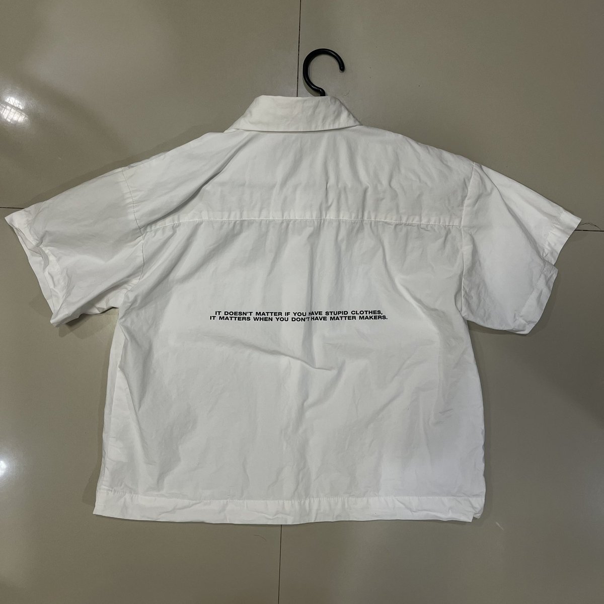 biesrw's tweet photo. MATTER MAKERS SHORT-SLEEVE WHITE SHIRT
s size 550 https://t.co/J6eJTcYqSm
