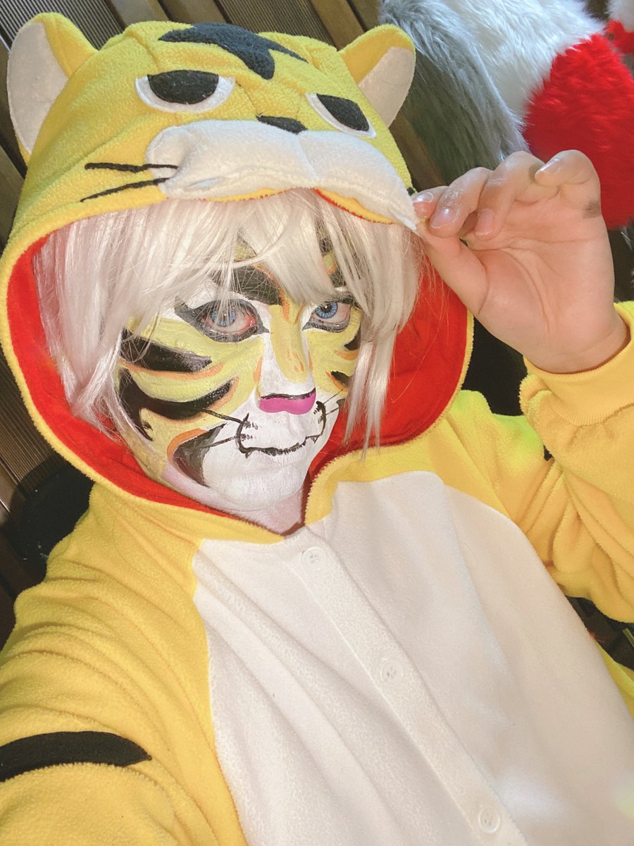 komataroro's tweet photo. ケモフェイスペイントはいいぞしときます https://t.co/ugxFokequA