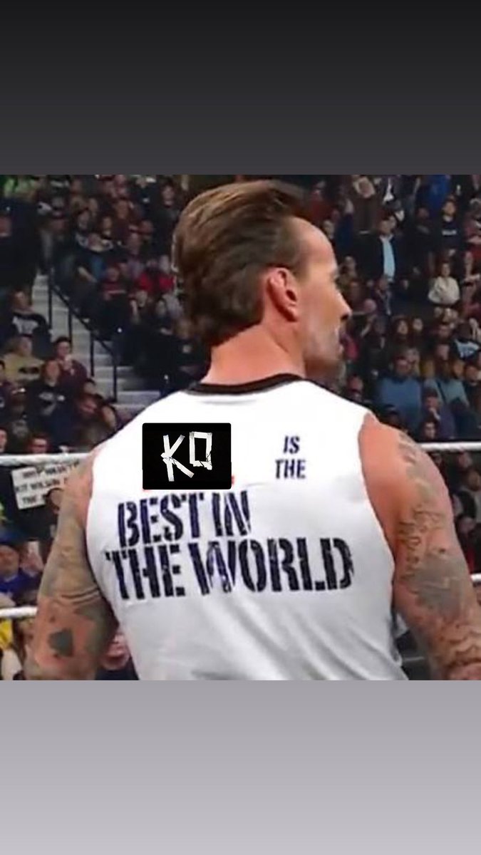 _jezter's tweet photo. I can imagine @FightOwensFight wearing a CM Punk best in the world shirt with KO printed logo covering everything on it next week when he faces off CM Punk for the WWE Championship. And the back says KO is the best in the world @WWE https://t.co/2yD1MP7sZU