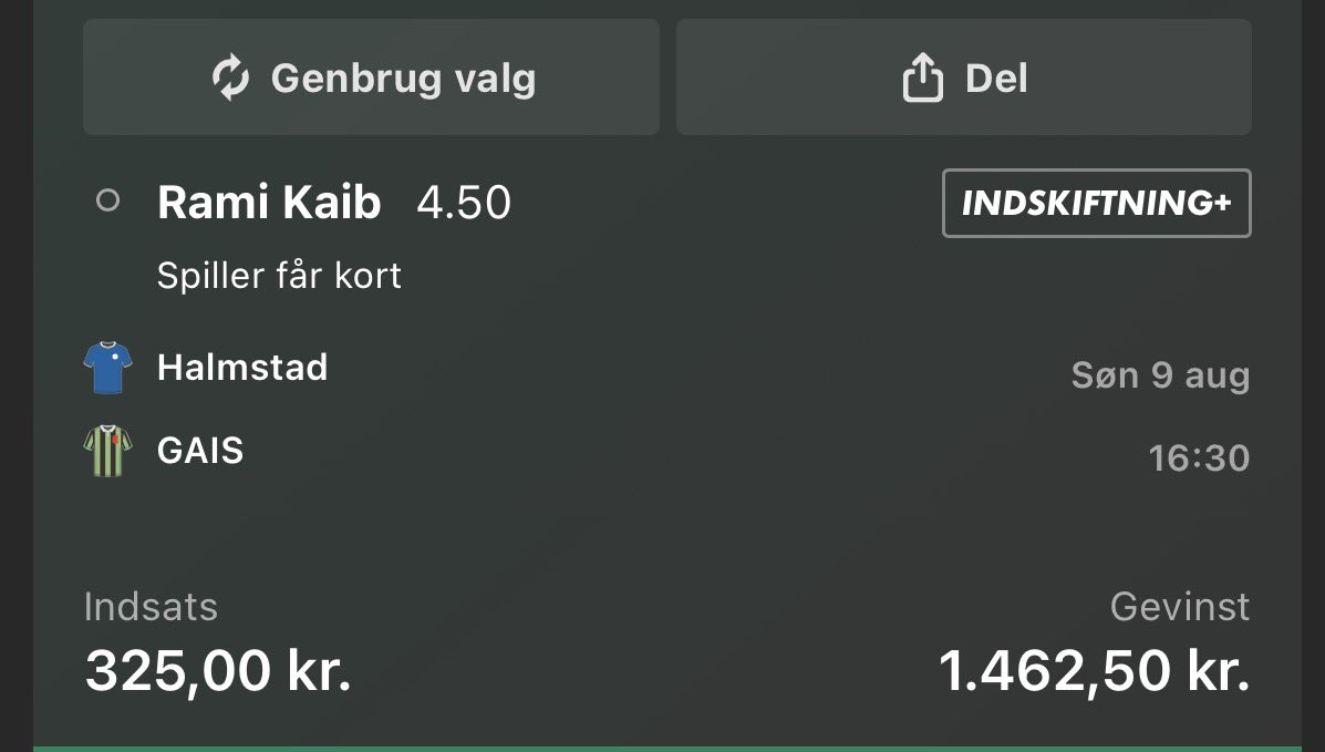 ThomsenDK's tweet photo. Advarsel: Knastør dommer, så pas på med indsatsen, hvis du følger… 🚨

…men odds 4,50 på gode gamle Kaib på backen hos underdog’en? 

Netop vendt tilbage fra karantæne, fordi han er et vaskeægte kortsvin. 6 gule på 13 kampe i sæsonen. 

Men igen, hold lidt igen med mønterne. Den er ikke uden risiko.