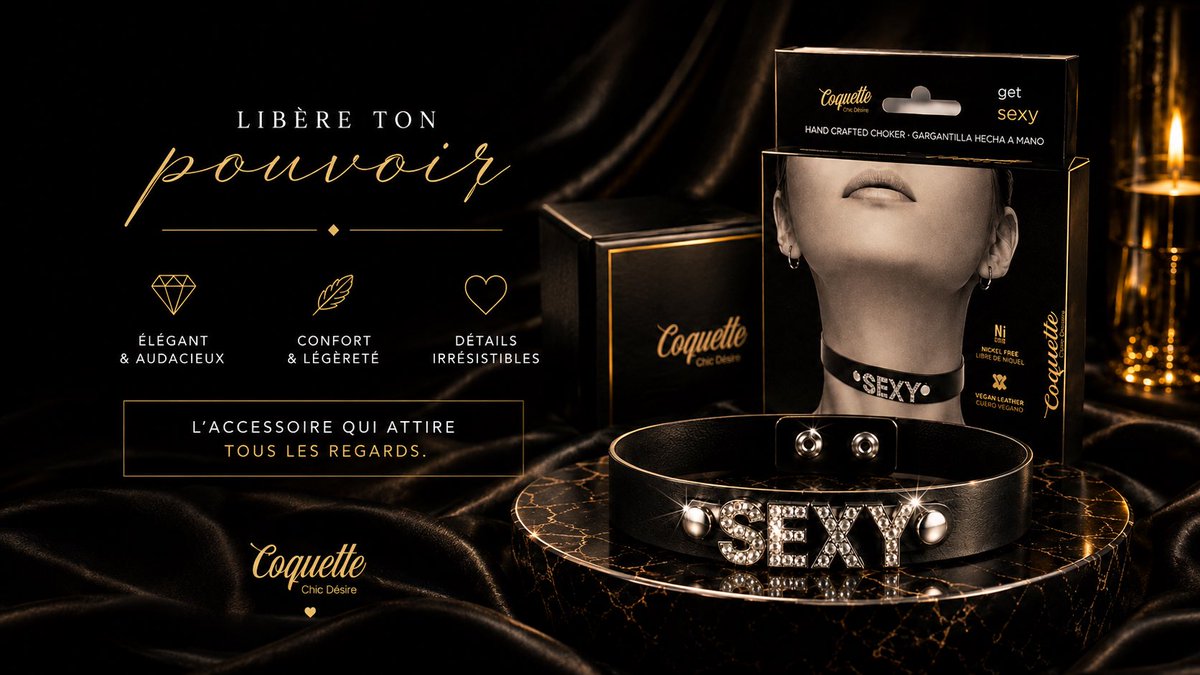 CoquetteSelect's tweet photo. Libère ton pouvoir. ✨

Un détail audacieux, une finition qui capte la lumière, un style qui ne passe pas inaperçu.

Découvre le ras de cou Coquette Chic Desire :
https://t.co/ESkLL0cU9M

#CoquetteSelection #CoquetteChicDesire #StyleAudacieux https://t.co/IrkRnXzGUK