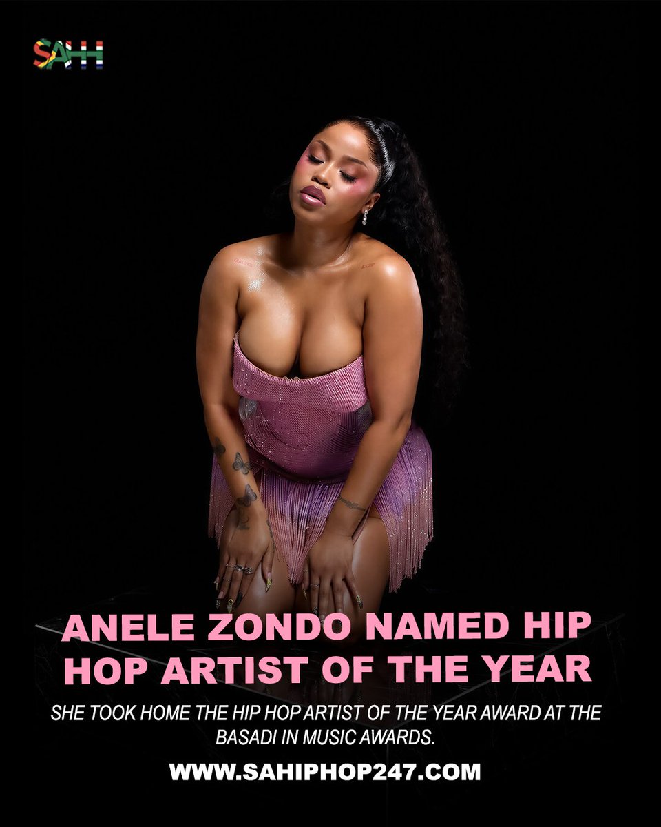 sahiphop247's tweet photo. Congratulations to Anele “NeyTheBae” Zondo! 🏆🎉

Anele Zondo has been named Hip Hop Artist of the Year at the Basadi in Music Awards. 🔥

Another big moment for Anele as she continues making her mark in South African Hip Hop.

Congratulations, Anele! https://t.co/yb4djaBsy0