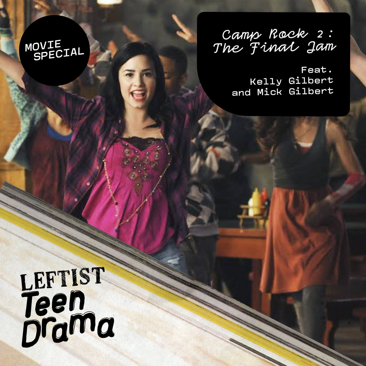 LeftyTeenDrama's tweet photo. ✨MOVIE SPECIAL OUT NOW✨Welcome back to our series of special episodes covering political moments in teen movies! Maria is once again joined by twins and self-professed “camp freaks” Kelly & Mick Gilbert as we return to #CampRock to discuss 2010’s Camp Rock 2: The Final Jam. https://t.co/2LQVuAM8yr