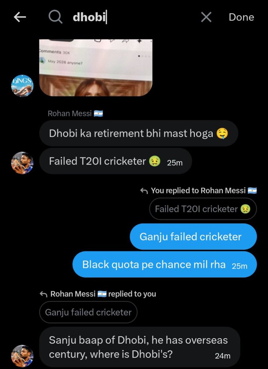 SirronOfficial's tweet photo. MEET ROHAN AIDS 🤡

- Harasses girls in DMs, even Ruturaj fan girls.
- DMs boys asking for waist pics 😭
- Posts himself just to become troll material.
- Started supporting CSK this year, yet trolls its captain day &amp; night.
- Called Dhoni “Dhobi.”
- Now clubbing Sanju with Dhoni https://t.co/d5nKpFlS9W
