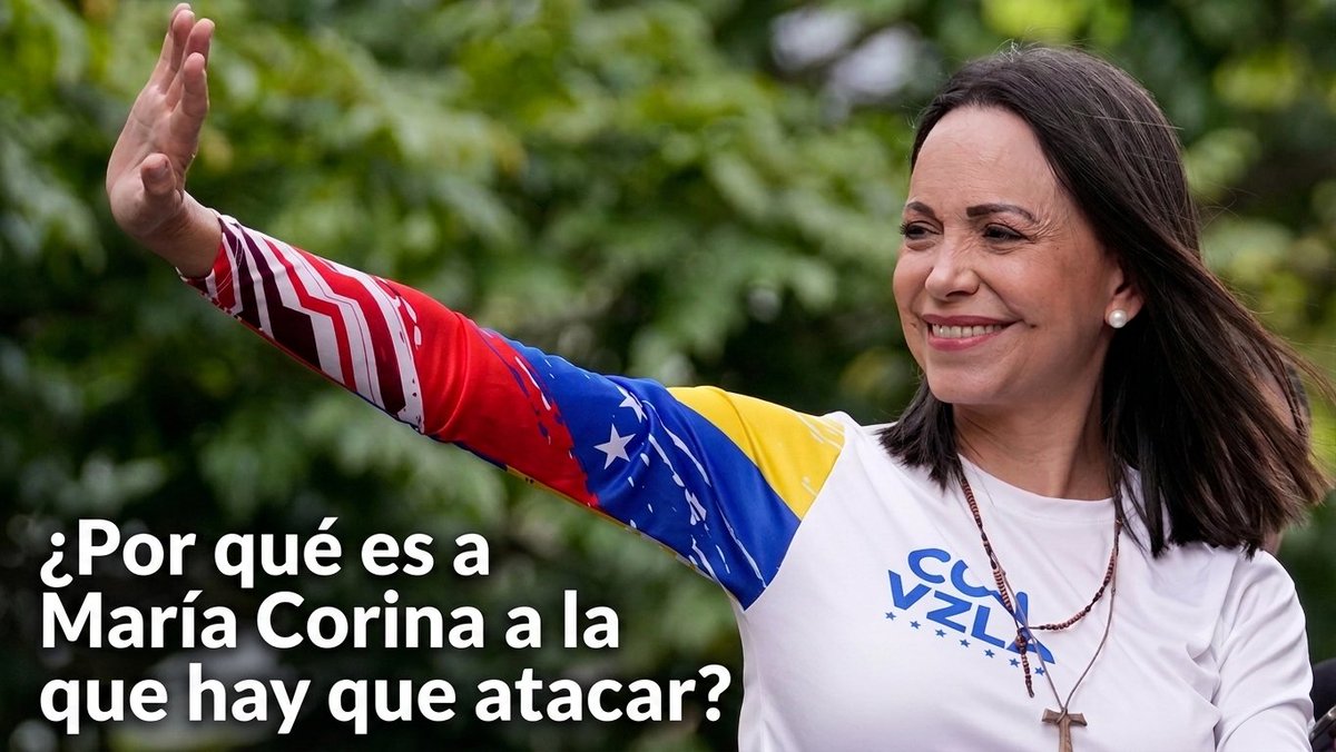 rmacaira's tweet photo. 🚨 PREGUNTA DOMINGUERA: 🇻🇪🇺🇲🤔 ¿#venezuela por qué es a @MariaCorinaYA a la que hay que atacar ⁉️🫵 Los leo... #FCMEAG #felizdomingo #SundayVibes @realDonaldTrump @SecRubio @LuzMelyReyes @PoleoRafael https://t.co/s0cnkWCSaw