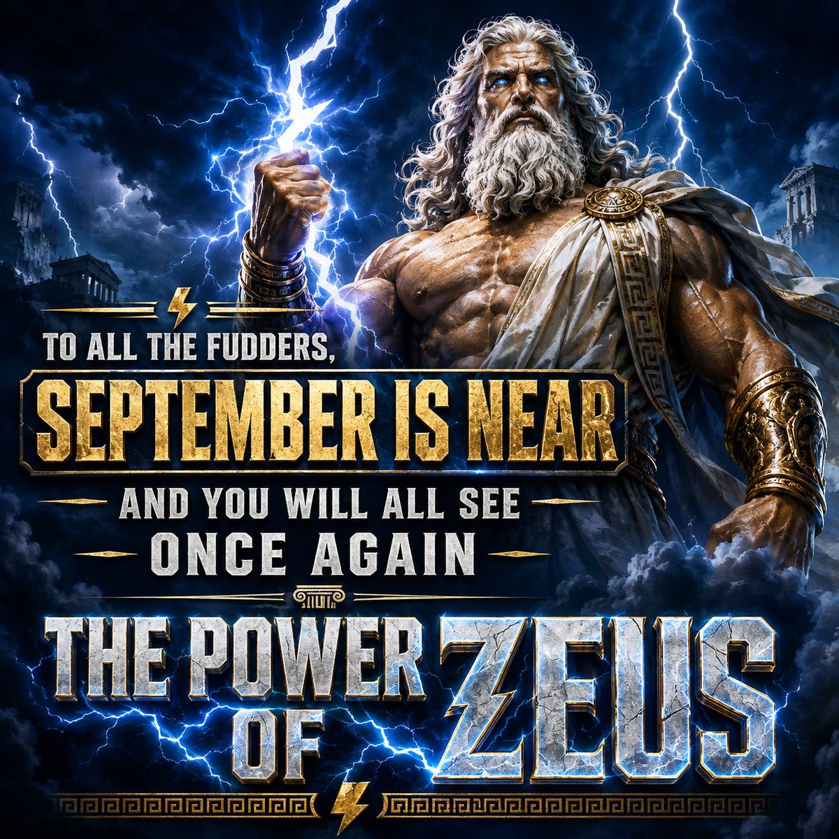 ice_blockchain's tweet photo. ⚡ September is near.

The noise will fade.
The results will speak.
And once again, you’ll witness the power of Zeus. https://t.co/GD31Bgbofj