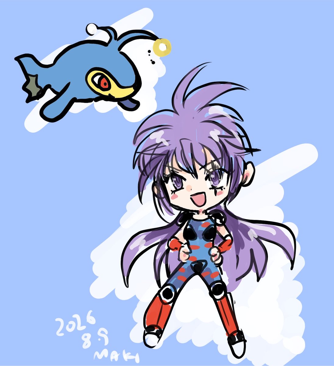 らんちゃらくがき。 pkmnはランターン。