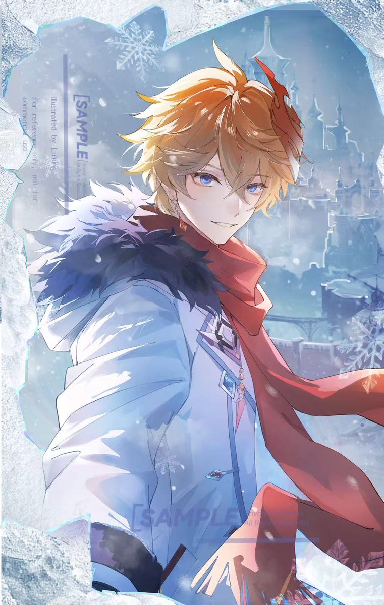 LuLu_ing_'s tweet photo. Finally I drew! Tartaglia’s here to take us back to Snezhnaya! ❄️❄️❄️

#原神 #达达利亚 #愚人众 #GenshinImpact #fatui  #childe #tartaglia #タルタリヤ #GenshinSnezhnaya #NowSnezhnaya #Snezhnaya https://t.co/tFT7f4aFw3