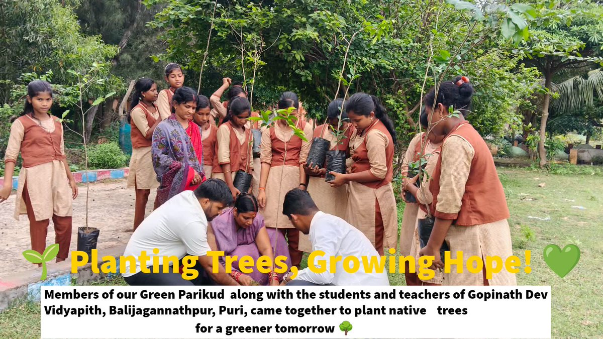 netzeroplanetx's tweet photo. 🌱 NEEM SEEDS FOR LORD JAGANNATH 🙏
15,000 Neem Seeds. One Day. Hundreds of Helping Hands. One Green Mission. 💚
#NeemSeedsForLordJagannath #DaruBrahma #JaiJagannath #10LakhNeemSeeds #GreenParikud #NetZeroPlanetFoundation #GreenOdisha #PlantForFuture #NatureForFuture https://t.co/Wbxv3VsmYF