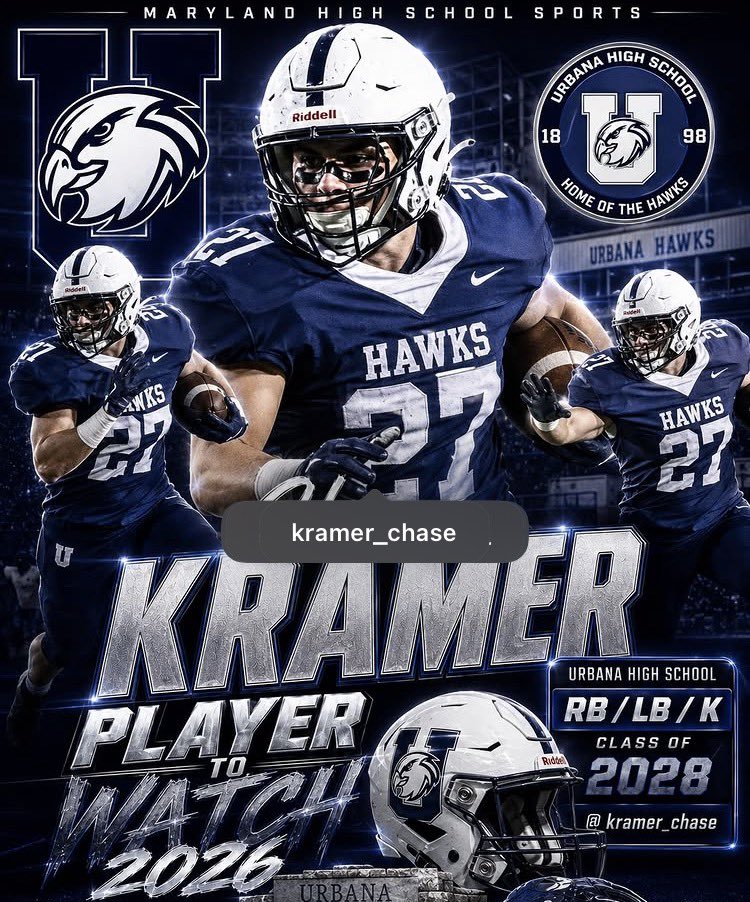 chasekramer2028's tweet photo. Thank you Maryland High School sports, I’m excited and ready for my junior season! https://t.co/xPcKygEhok
