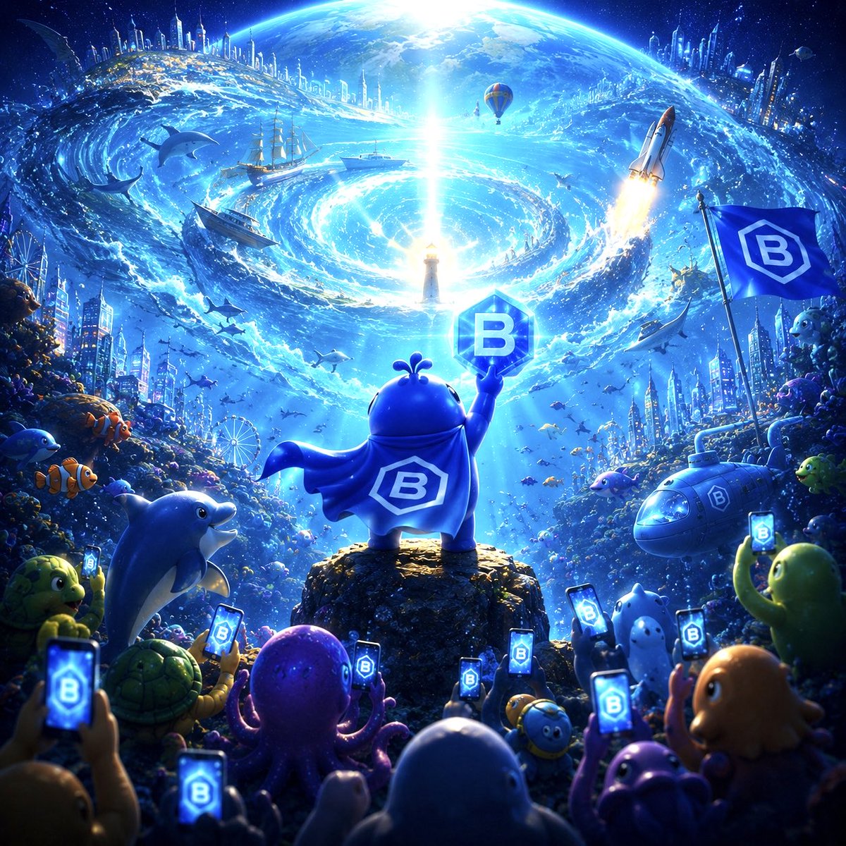 drnmuratzg's tweet photo. Most projects ask you to buy a token.
BLU invites you into a world. 🌊

Imagine diving beneath Base and discovering an entire reef alive with builders, creators, believers and one little blue character connecting them all.

That’s how I see BLU.

Not just another ticker swimming through the timeline.
Not another meme fighting for 15 seconds of attention.

BLU is the character at the center of a growing underwater universe — and the community is the reef around it.

Every new person adds another piece of life. 🪸
Every holder becomes part of the story.
Every wave makes the Reef bigger.

And maybe that’s BLU’s real superpower:

You don’t just discover BLU.
You discover where BLU lives…
and suddenly, you want to live there too. 🐳💙

The surface is crowded.
Come deeper. Welcome to the Base Reef. 🌊

$BLU @blubasereef