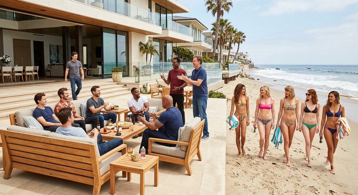 matt_91X's tweet photo. #Ai #AiArt #Zendaya #KristenDunst #TaylorSwift #EmmaStone #JessicaAlba #WillFerrell #ChrisRock #DwayneJohnson #TomHolland #AndrewGarfield #TobeyMaguire #MarkWahlberg #WillSmith #Beach #Ocean #Mansion #Chairs #PalmTrees #Sunshine https://t.co/qmQvmMgDLM